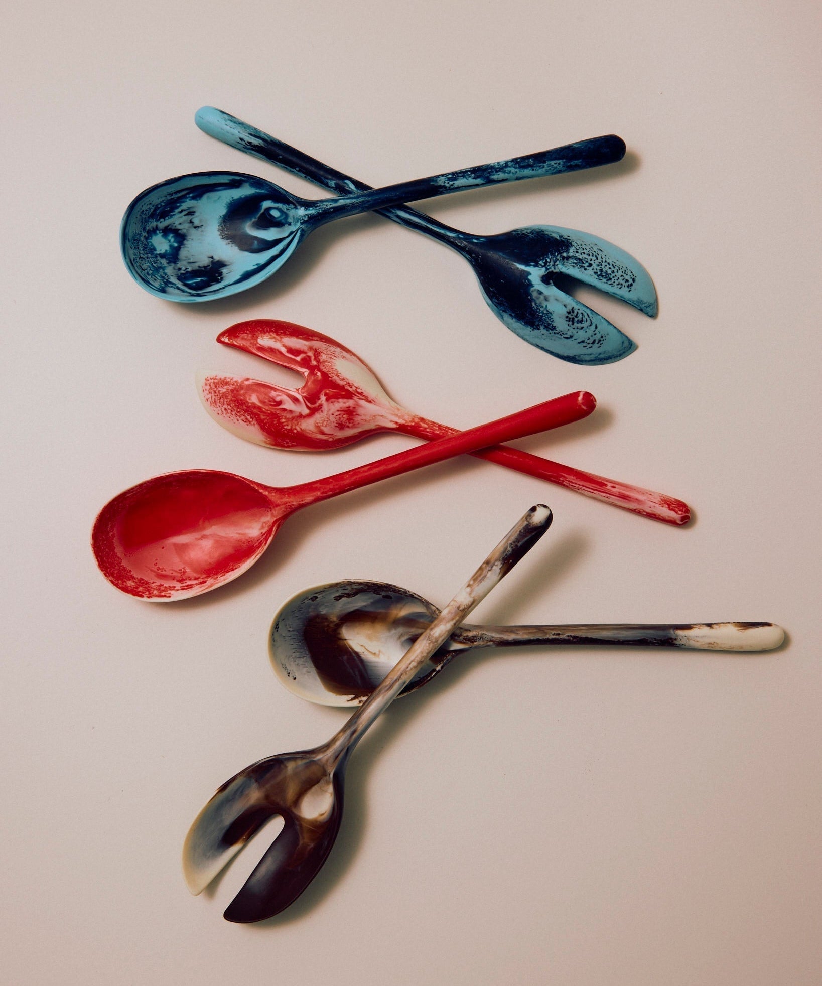 Colorful Salad Servers