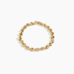 LO Collections Hug Chain Choker Necklaces in Nano-Coated Brass Material with Regular Fit