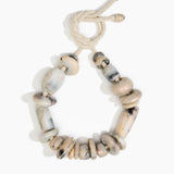 Dinosaur Designs Drift Necklace Necklaces in Sandy Pearl Colour resin with Silver-Plated Brass Material