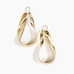 LO Collections x ALEX AND TRAHANAS Large Olive Leaf Earrings Earrings in Nano-Coated Brass Material 