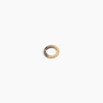 Dinosaur Designs Modern Tribal Band Ring Rings in Sandy Pearl Colour resin with Wide Fit