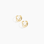 LO Collections x ALEX AND TRAHANAS Medium Corda Earrings Earrings in Nano-Coated Brass Material 