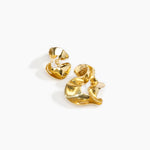 LO Collections Wave Earrings Earrings in Nano-Coated Brass Material 