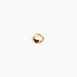 LO Collections Liquid Twist Ring Rings in 24k Gold-Plated Brass Material 