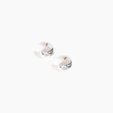 LO Collections x ALEX AND TRAHANAS Small Chifferi Hoop Earrings Earrings in Silver-Plated Brass Material 