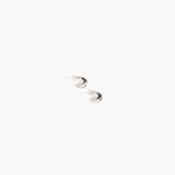 LO Collections Small Liquid Loop Earrings Earrings in Silver-Plated Brass Material 