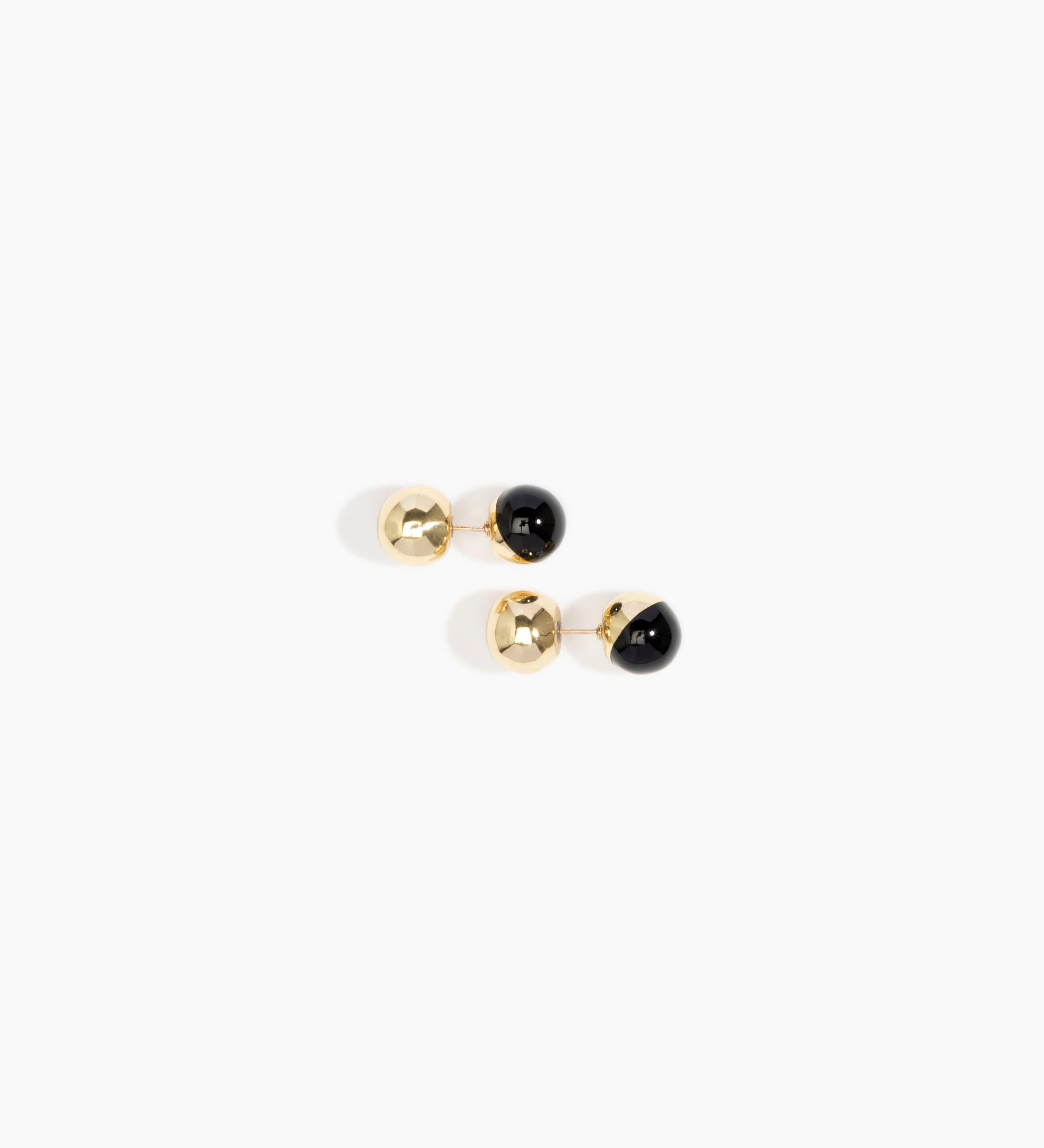 Dinosaur Designs Ball Stud Earrings Earrings in Nano-Coated Brass Material resin with Black Colour