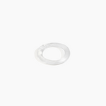 Dinosaur Designs Drift Wishbone Bangle Bracelets in Frost color resin with Narrow Fit