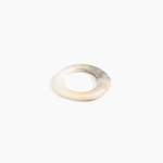 Dinosaur Designs Small Drift Bangle Bracelets in Sandy Pearl color resin with Regular Fit