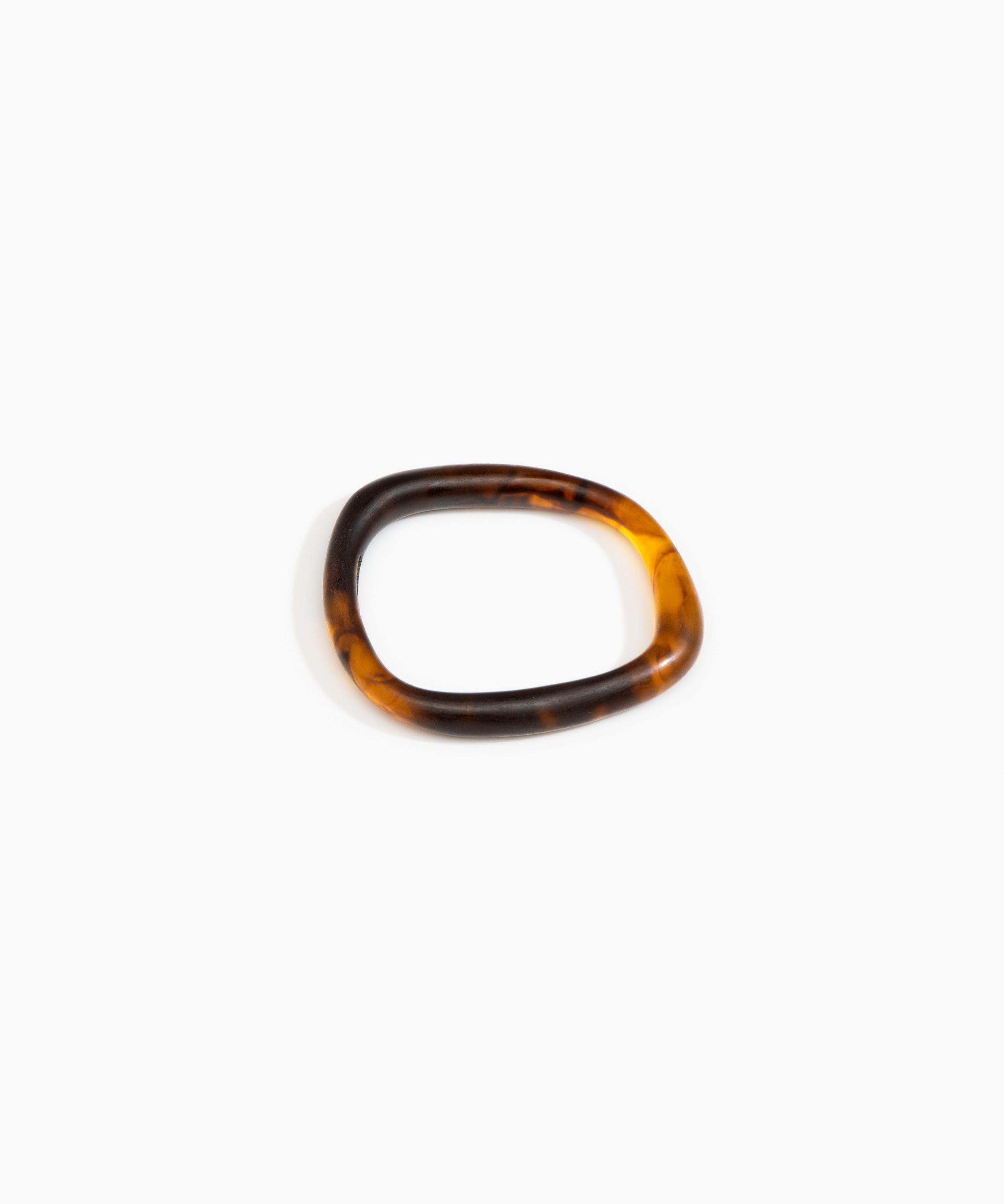 Dinosaur Designs Slate Bangle Bracelets in Tortoise color resin with Wide Fit