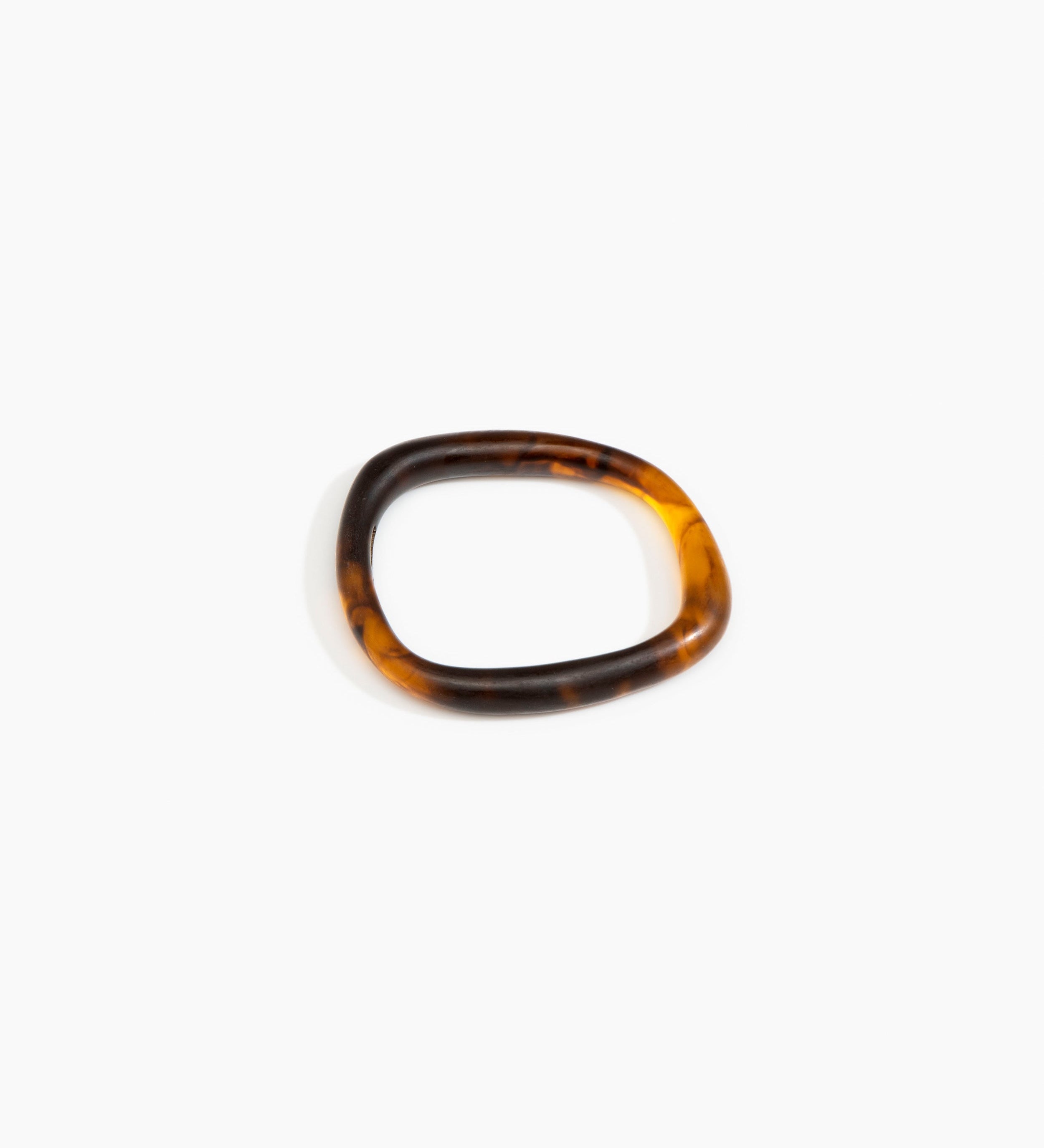 Dinosaur Designs Slate Bangle Bracelets in Tortoise color resin with Wide Fit