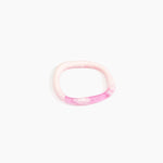 Dinosaur Designs Slate Bangle Bracelets in Shell Pink color resin with Wide Fit