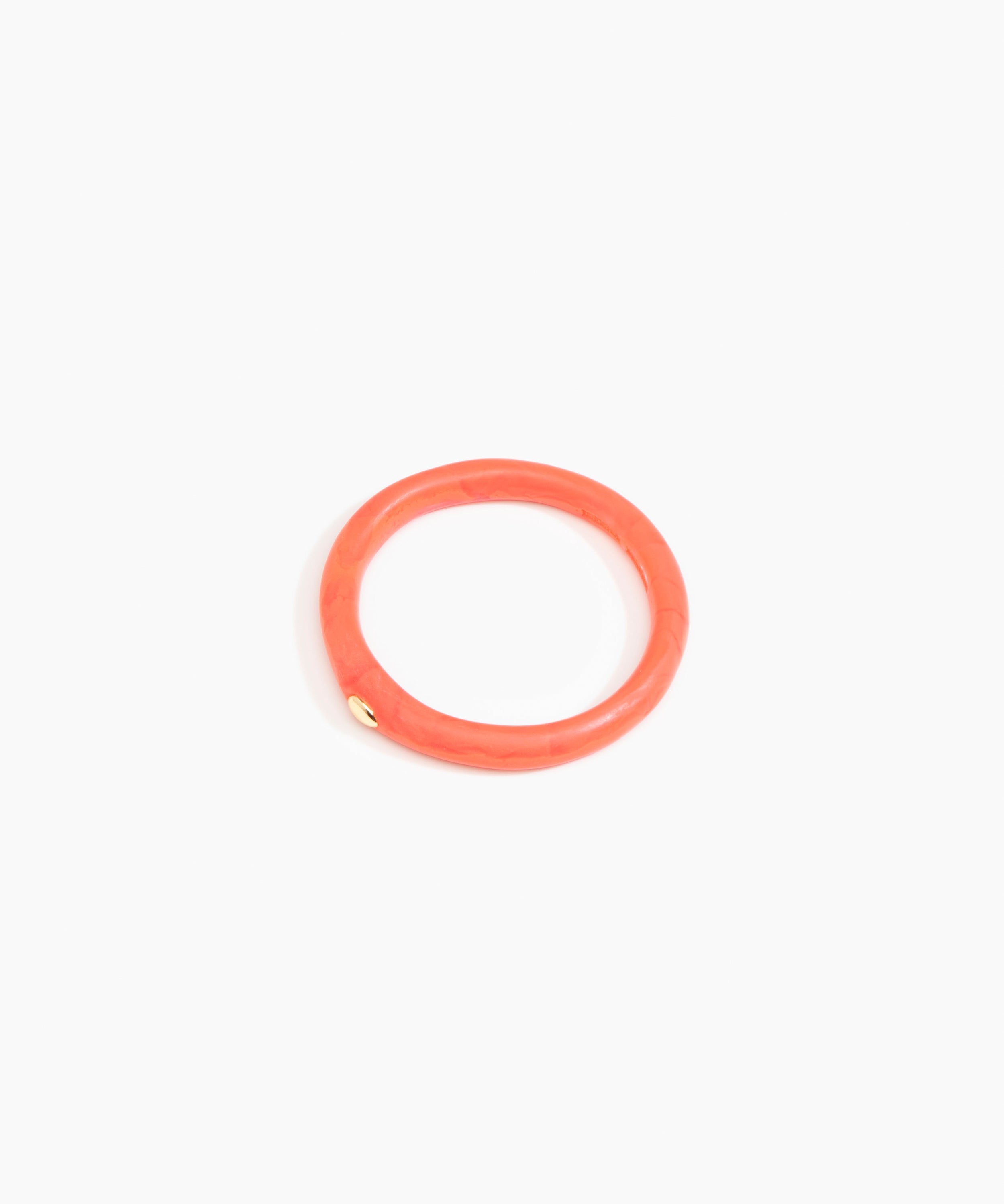 Dinosaur Designs Round Rock Wishbone Bangle Bracelets in Lychee color resin with Wide Fit