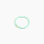 Dinosaur Designs Round Rock Wishbone Bangle Bracelets in Mint color resin with Regular Fit