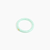 Dinosaur Designs Round Rock Wishbone Bangle Bracelets in Mint color resin with Regular Fit