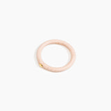 Dinosaur Designs Round Rock Wishbone Bangle Bracelets in Rose Swirl color resin with Wide Fit