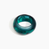 Dinosaur Designs Boulder Bangle Bracelets in Mineral Swirl color resin with Wide Fit