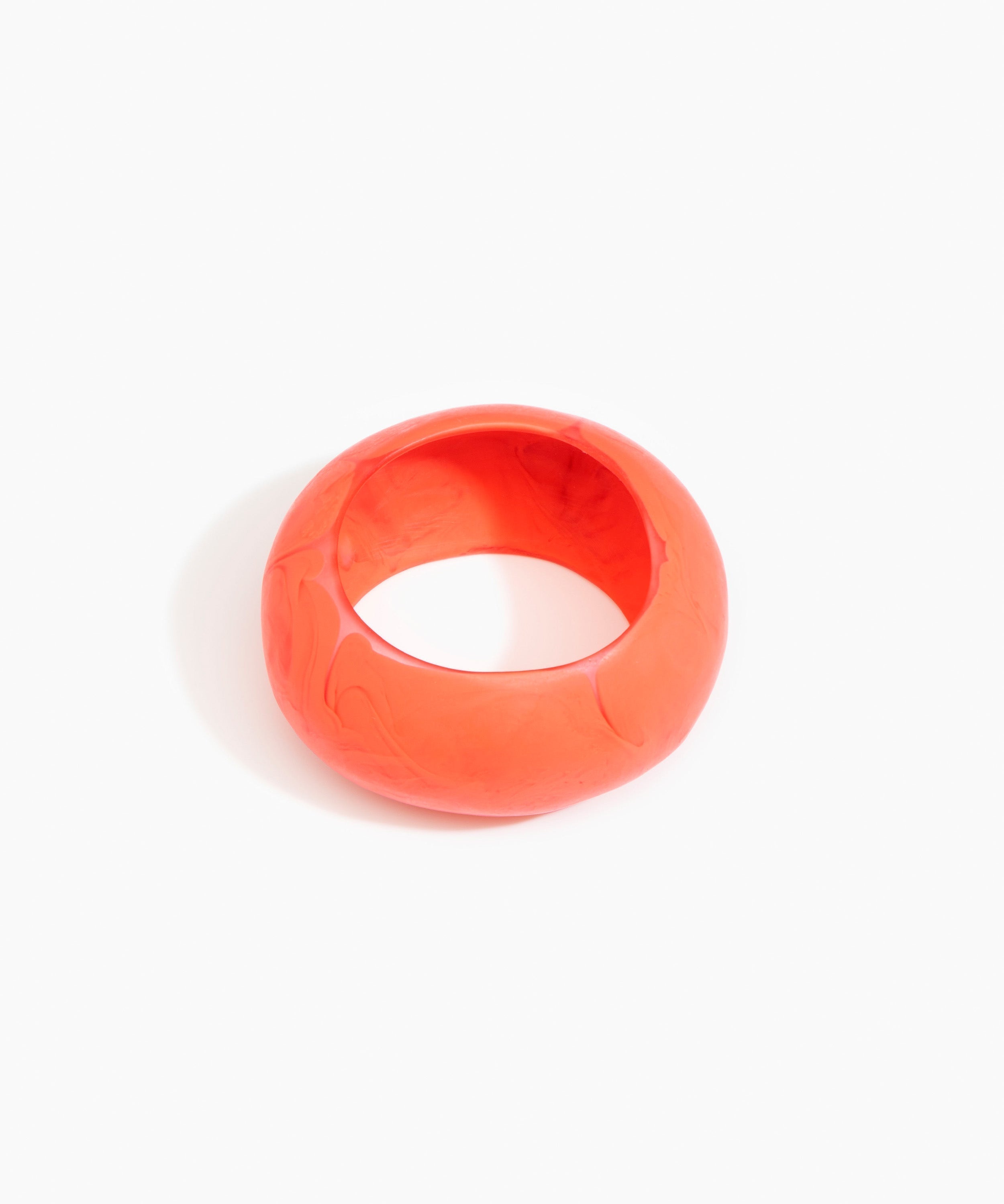 Dinosaur Designs Boulder Bangle Bracelets in Lychee color resin with Wide Fit