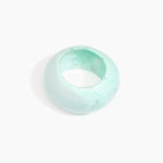 Dinosaur Designs Boulder Bangle Bracelets in Mint Colour resin with Regular Fit