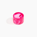 Dinosaur Designs Long Band Bangle Bracelets in Flamingo color resin with Regular Fit