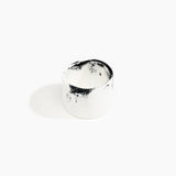 Dinosaur Designs Long Band Bangle Bracelets in White Marble color resin with Regular Fit