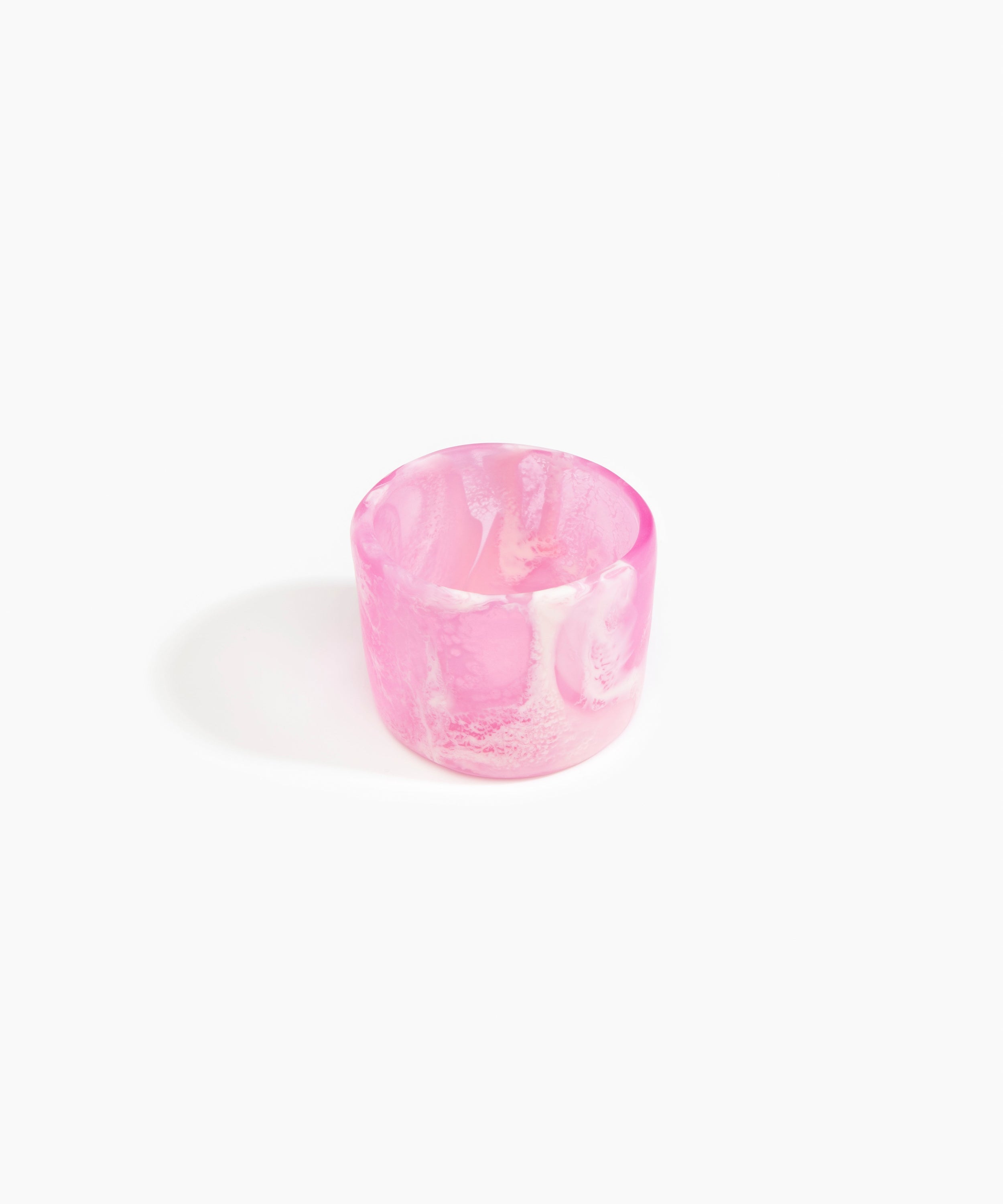 Dinosaur Designs Long Band Bangle Bracelets in Shell Pink color resin with Regular Fit