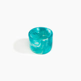 Dinosaur Designs Long Band Bangle Bracelets in Lagoon color resin with Regular Fit