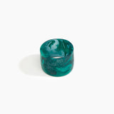 Dinosaur Designs Long Band Bangle Bracelets in Mineral Swirl color resin with Regular Fit