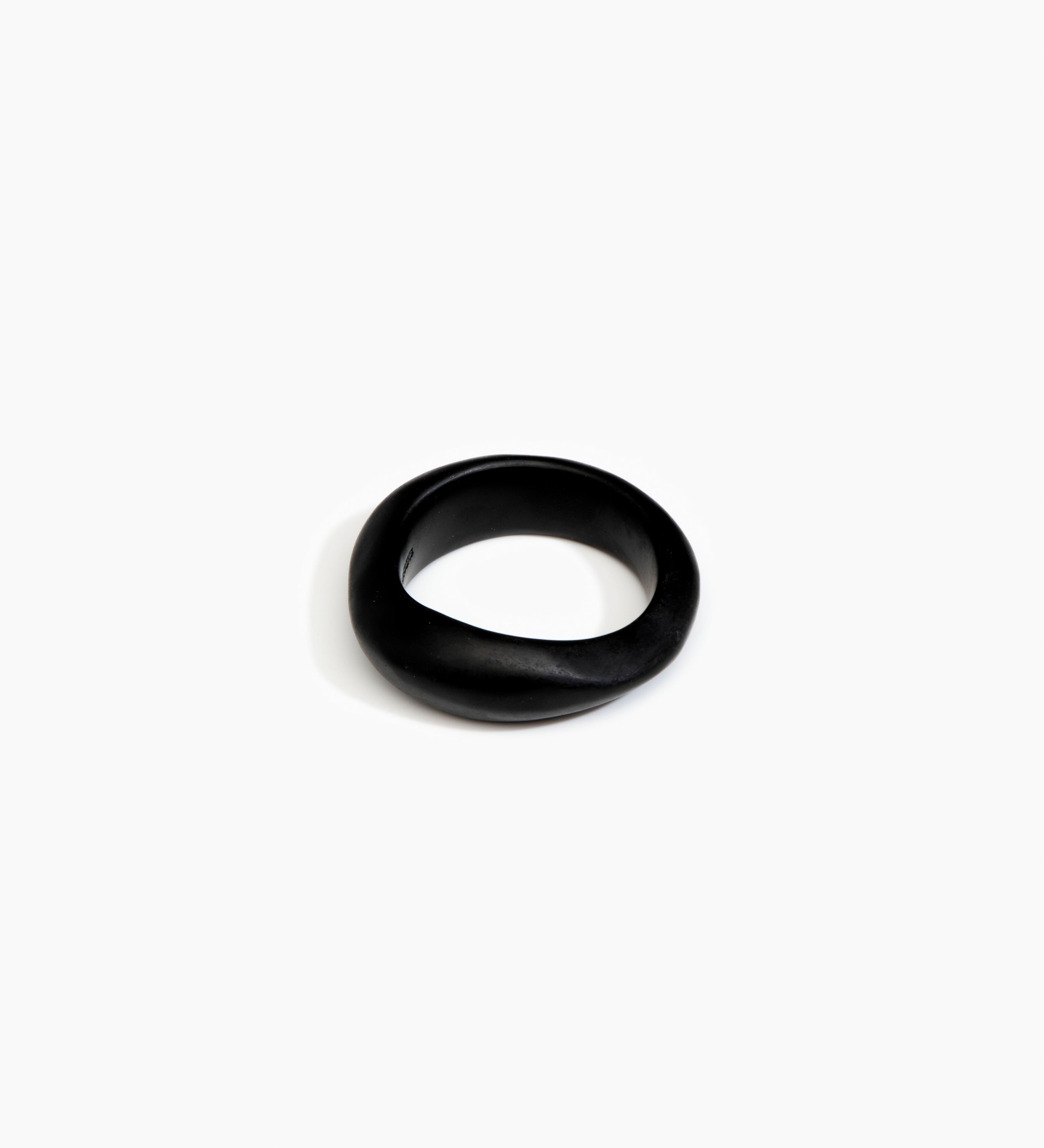 Dinosaur Designs Earth Bangle Bracelets in Black color resin with Regular Fit