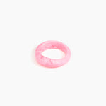 Dinosaur Designs Earth Bangle Bracelets in Shell Pink color resin with Regular Fit