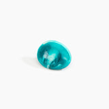 Dinosaur Designs Stone Ring Rings in Lagoon color resin with Wide Fit