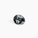 Dinosaur Designs Stone Ring Rings in Black Marble color resin with Wide Fit