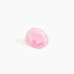 Dinosaur Designs Stone Ring Rings in Shell Pink color resin with Wide Fit