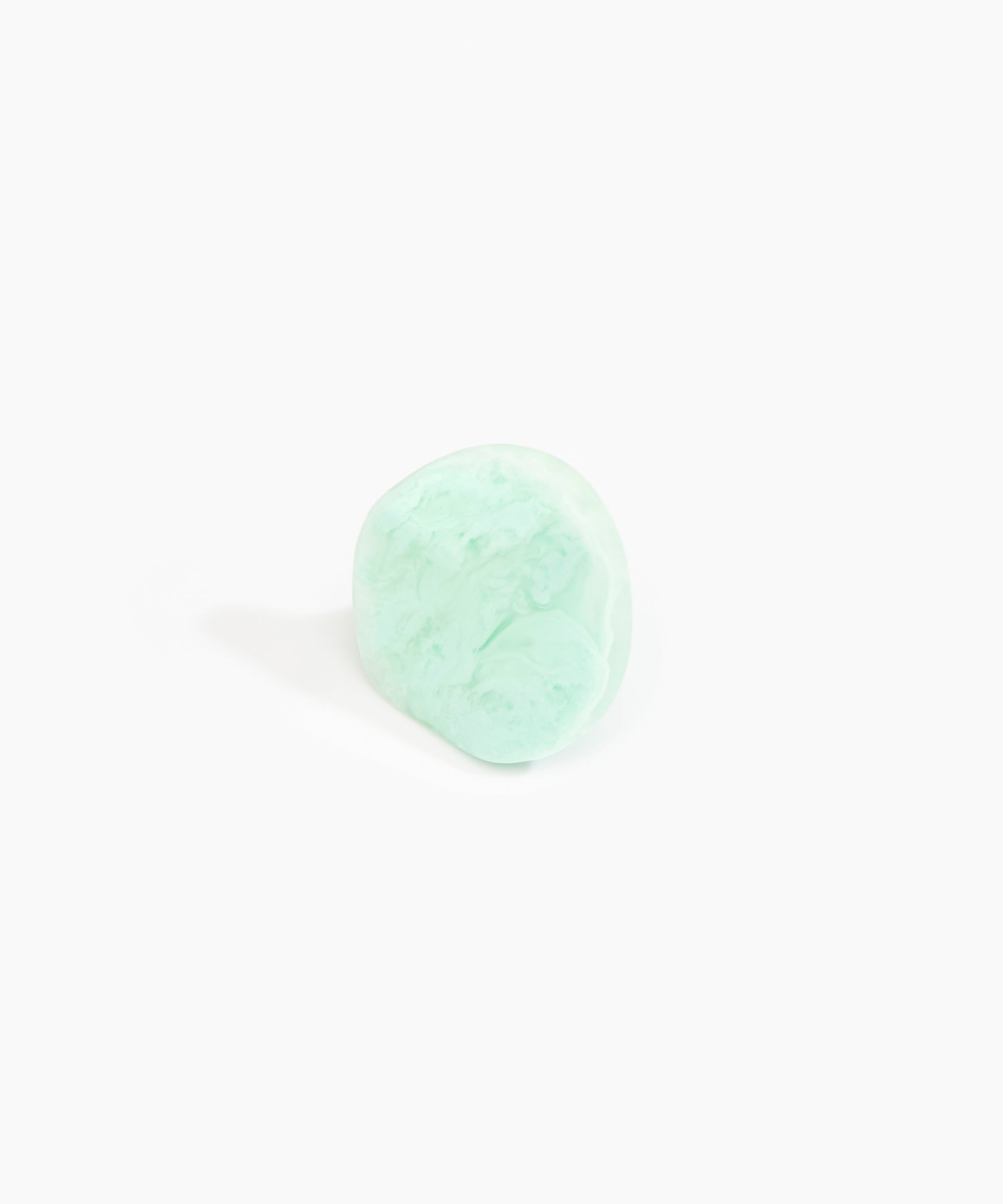 Dinosaur Designs Large Carved Ring Rings in Mint color resin 