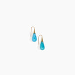 Dinosaur Designs Small Dew Drop Earrings Earrings in Sky color resin 