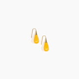 Dinosaur Designs Small Dew Drop Earrings Earrings in Honeycomb color resin 