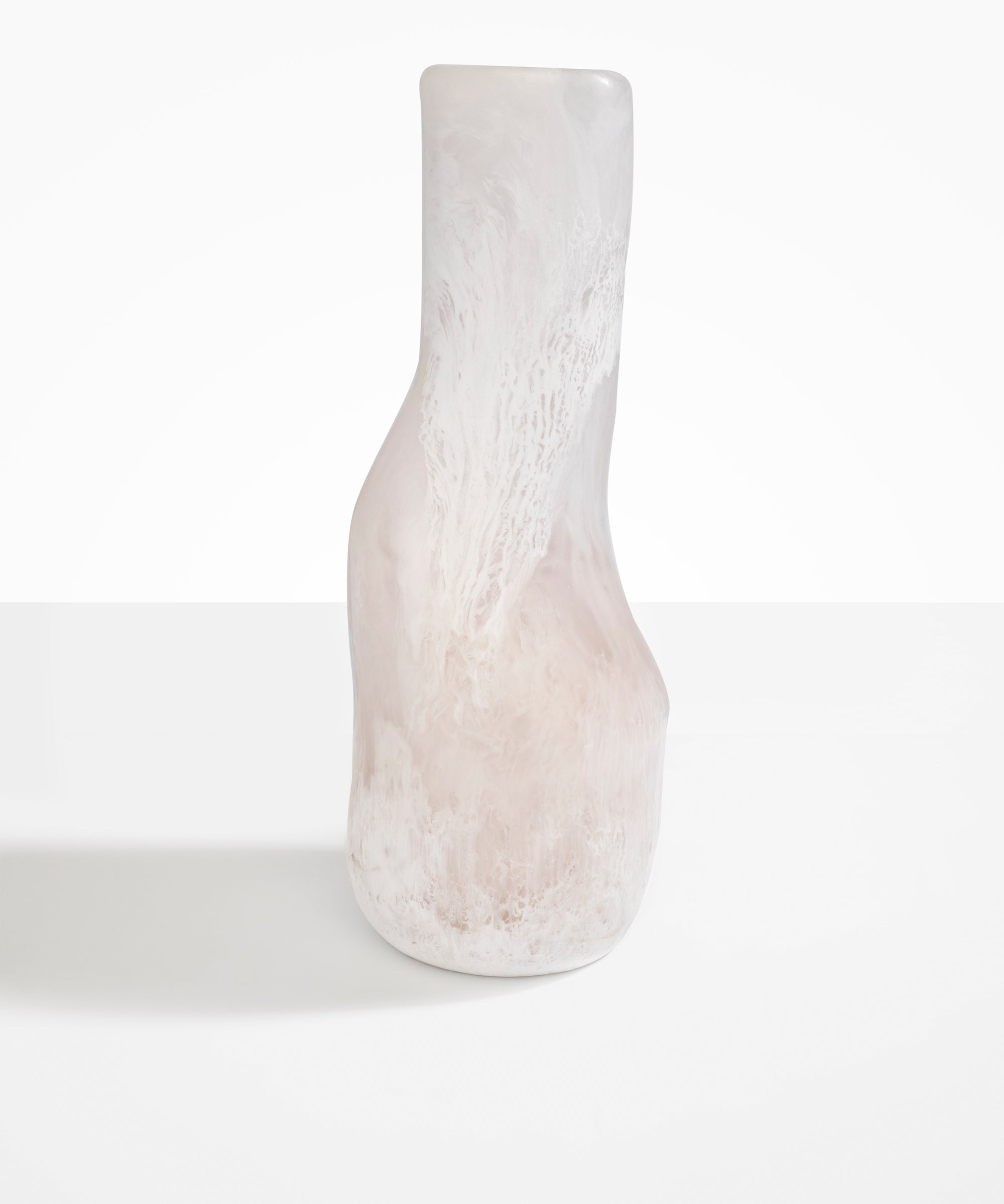 Dinosaur Designs Tall Studio Vase in Chalk colour resin