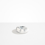 Dinosaur Designs Drift Dish Tableware in White Marble Colour resin 