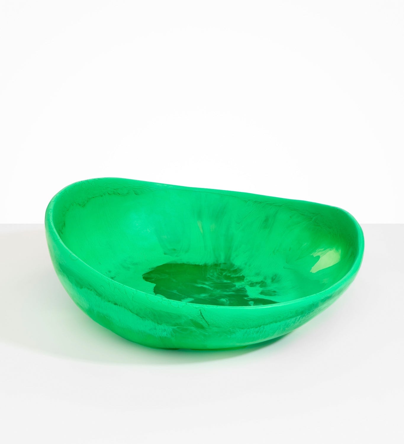 Dinosaur Designs Large Flow Bowl Bowls in Leaf color resin