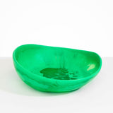 Dinosaur Designs Large Flow Bowl Bowls in Leaf color resin