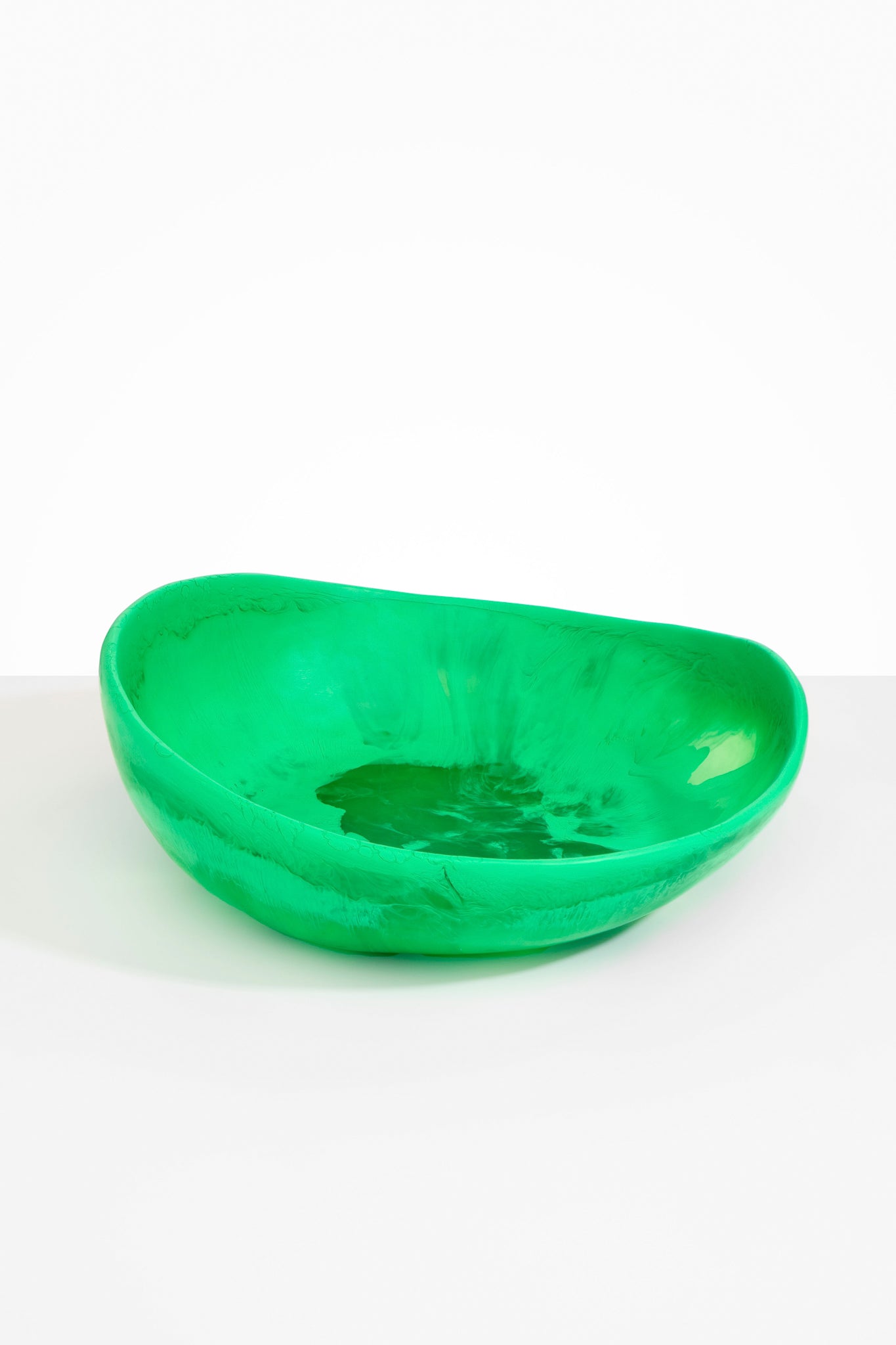 Dinosaur Designs Large Flow Bowl Bowls in Leaf color resin