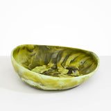 Dinosaur Designs Large Flow Bowl Bowls in Malachite color resin