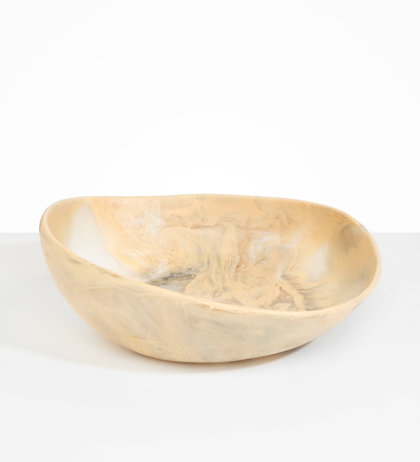 Dinosaur Designs Large Flow Bowl Bowls in Sandy Pearl color resin