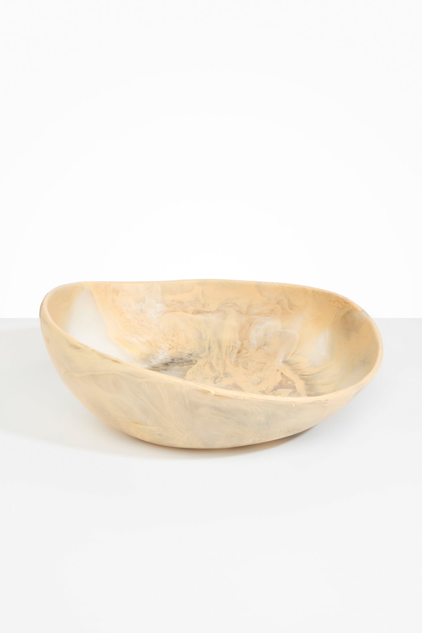 Dinosaur Designs Large Flow Bowl Bowls in Sandy Pearl color resin