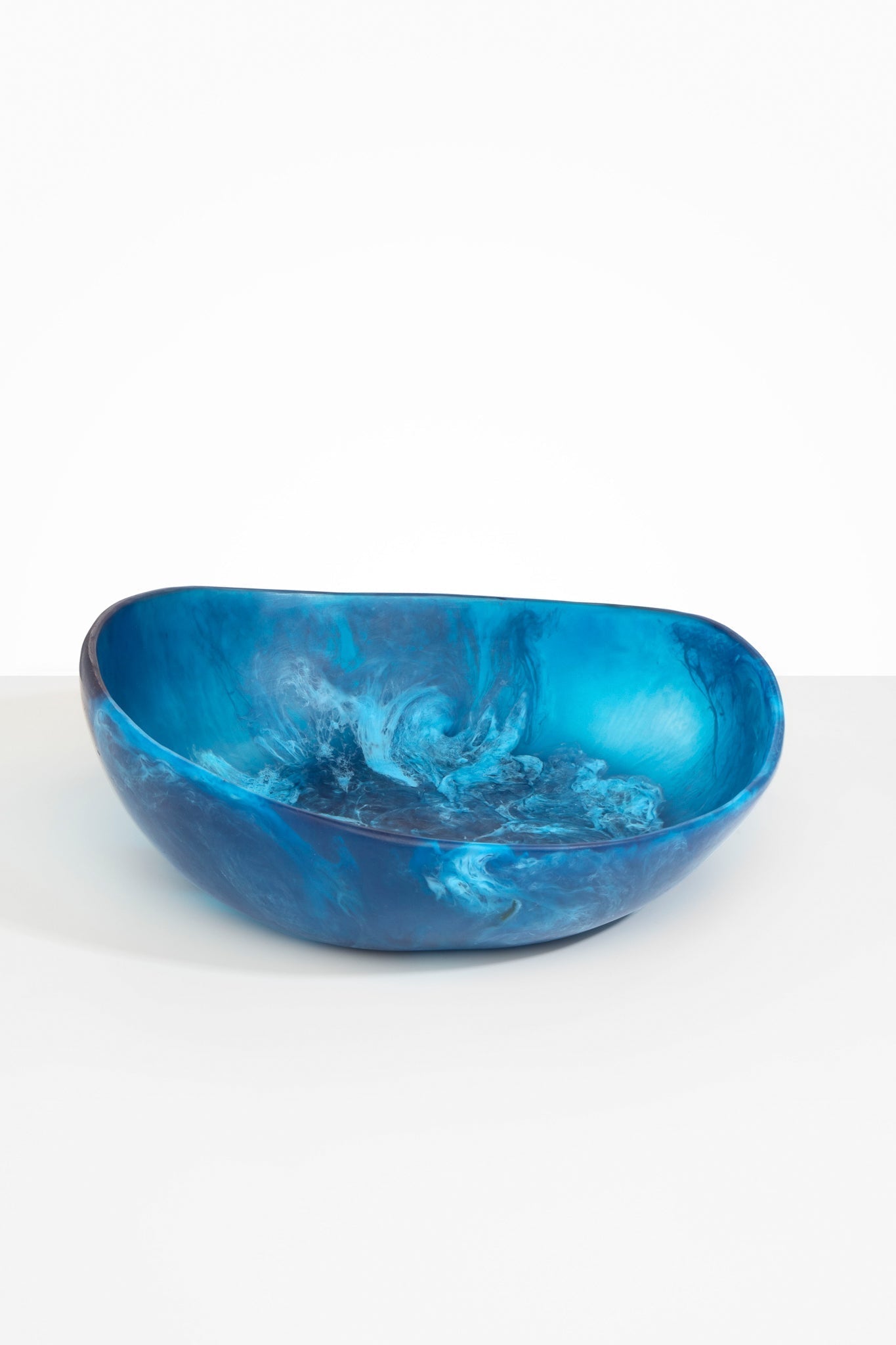 Dinosaur Designs Large Flow Bowl Bowls in Sky color resin