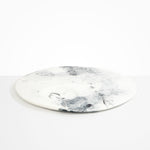 Dinosaur Designs Moon Cheese Platter Serving Platters in White Marble Colour resin