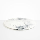 Dinosaur Designs Moon Cheese Platter Serving Platters in White Marble color resin