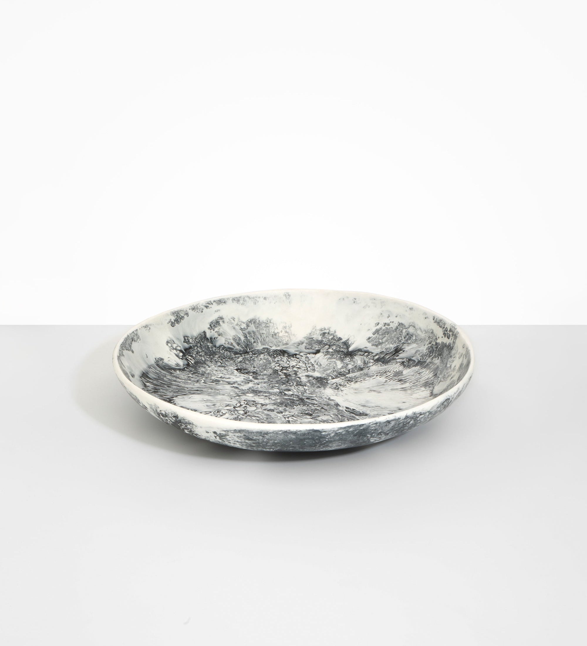 Dinosaur Designs Atelier Salad Bowl Bowls in White Marble color resin