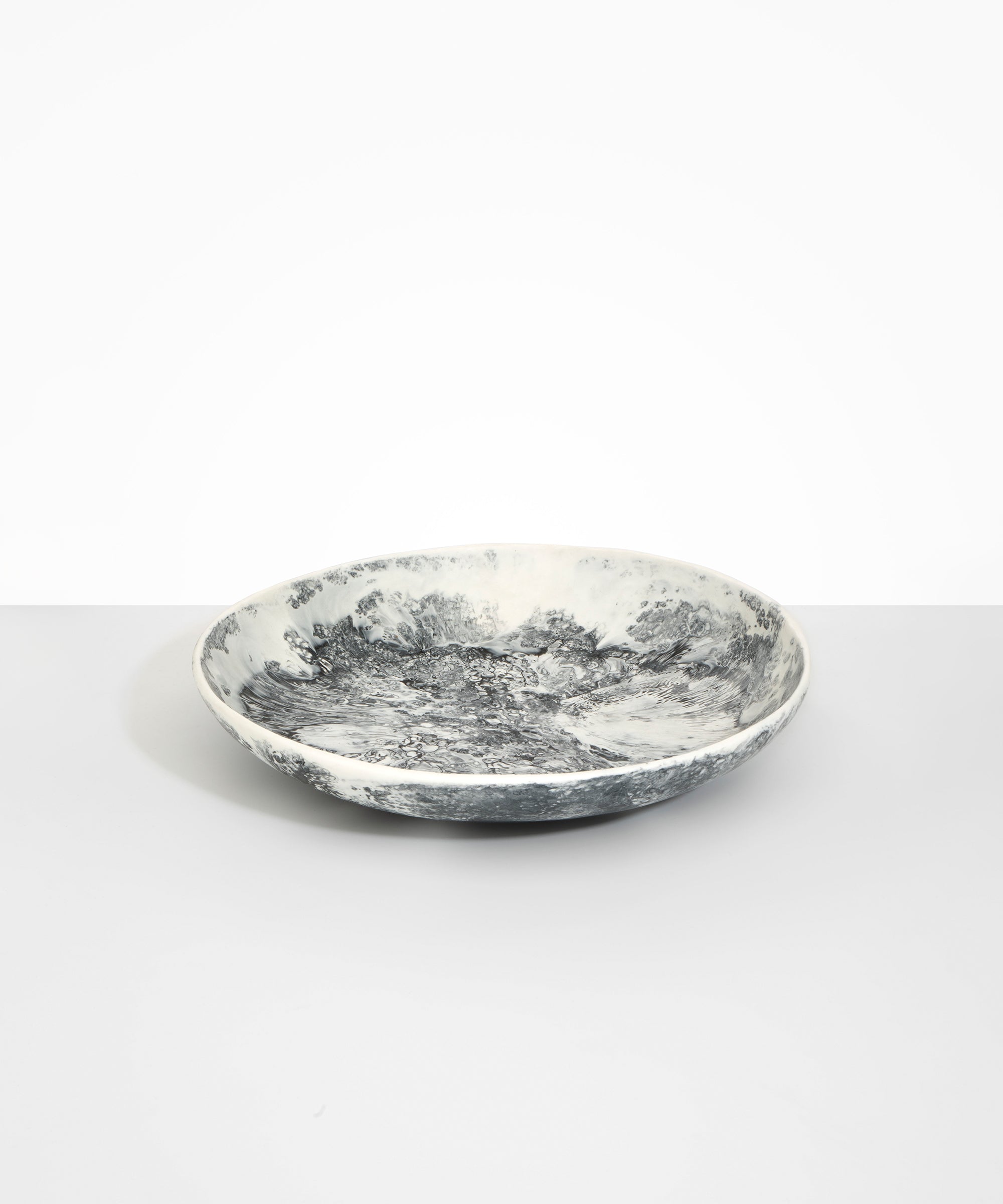 Dinosaur Designs Atelier Salad Bowl Bowls in White Marble color resin