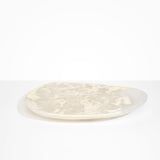 Dinosaur Designs Large Pebble Platter Serving Platters in Chalk Swirl color resin